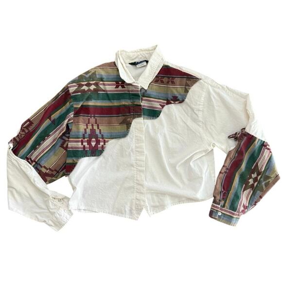 Roper Women's Multicolor Long Sleeves Button Down Shirt Top Size XL - Picture 1 of 5